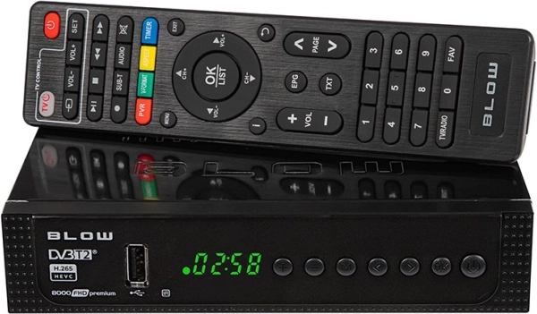 Dekoder DVB-T2 Full HD BLOW 8000FHD Premium