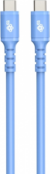 Silikonski modri kabel USB C - USB C 1m