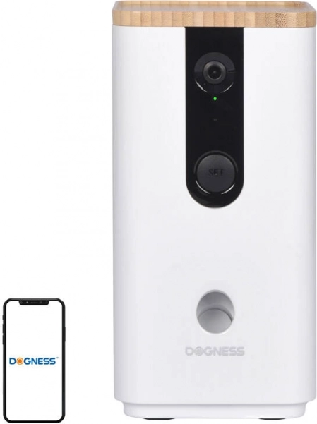 Pametni dozirnik hrane s kamero Dogness T03 (bel)
