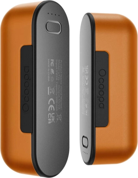 Ocoopa UT2s grelnik za roke s powerbanko, USB-C, oranžna