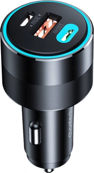 Avtomobilski polnilnik USB-C in USB-A 130 W črna