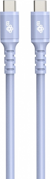 Vijoličen silikonski kabel USB-C – USB-C 1 m