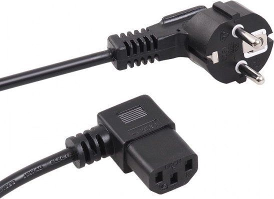 Napajalni kabel z ukrivljenim priključkom 3 pin 5M EU