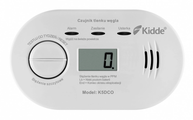 Detektor ogljikovega monoksida z zaslonom Kidde K5DCO