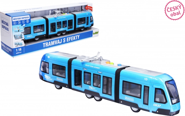 Tramvaj z učinki 44 cm na vztrajnik – češka embalaža