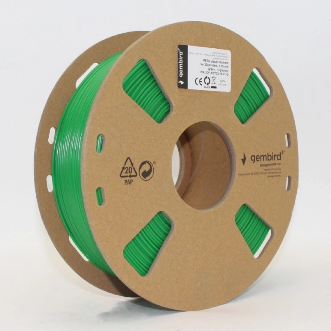 Zeleni 3D tiskalni filament PETG 1.75 mm