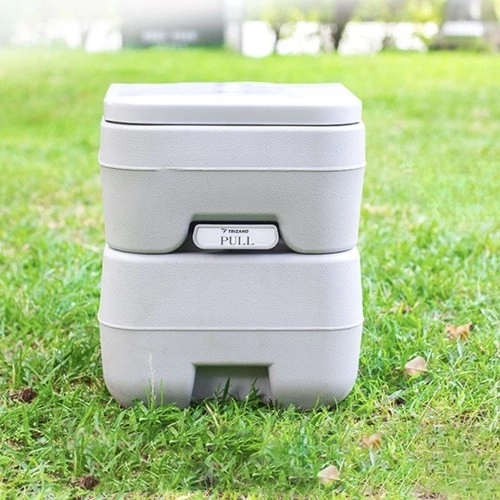 Trizand 24498 Prenosna kamping WC 20 + 12 l, siva