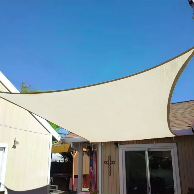 Kvadratna senčnica z vodoodporno streho 3x3m ModernHome - bež