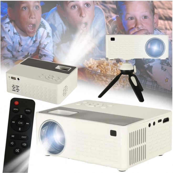 Prenosni LED projektor TFT LCD 16:9 Full HD 1080p, bel