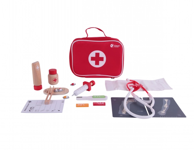 Set zdravnik/19 kos les/ plast v papirnati embalaži 21x16x8cm