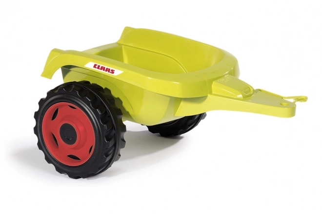 Pedalni traktor CLAAS Arion 400 z zelenim prikolidcem