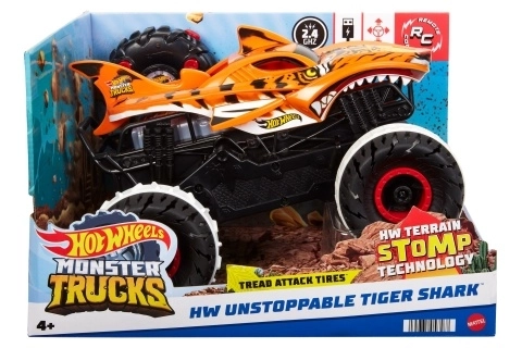 Hot Wheels RC Pošastni Tovornjak Tigrov Morski Pes