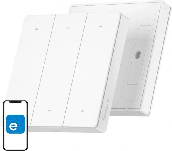 pametno stensko stikalo SONOFF R5 belo z eWeLink Remote