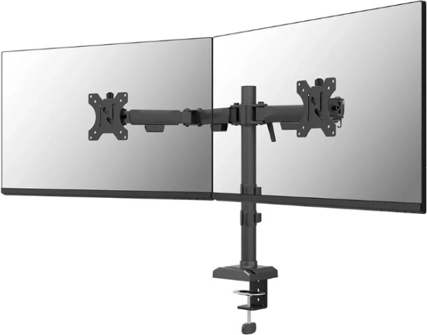 Nastavljiv nosilec za monitor Neomounts DS60-600BL2 za dva monitorja