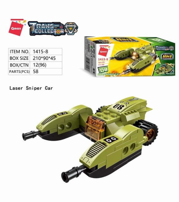 Qman Gromska ekspedicija bojno vozilo 1415 set 8v1