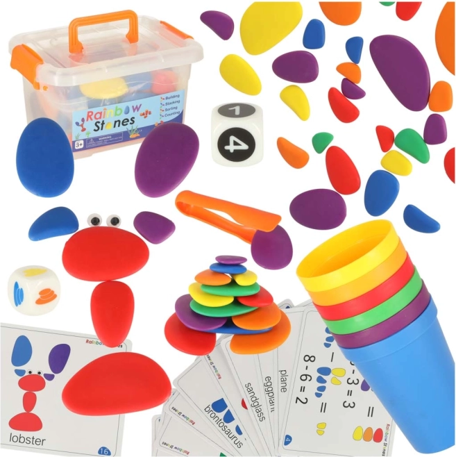 Kreativni pisani kamni Montessori set 65 kos