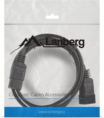 Podaljševalni napajalni kabel IEC 320 C19 na C20 1,8 m z VDE certifikatom Lanberg