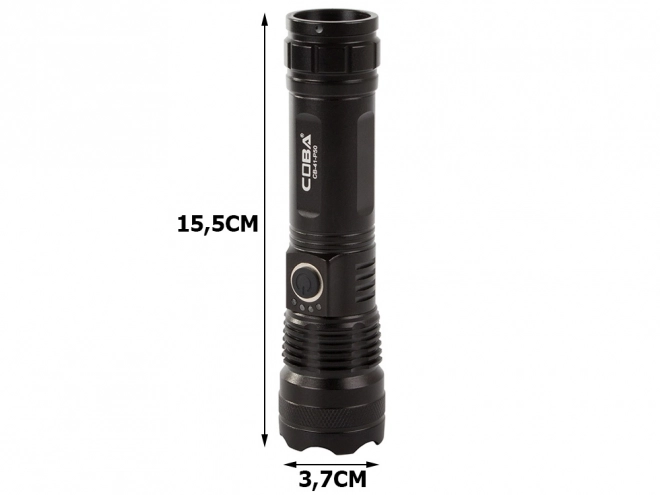 Vojaška taktična svetilka z USB polnjenjem in funkcijo zoom