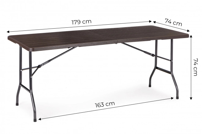 Zložljiva vrtna banketna catering miza 180 cm