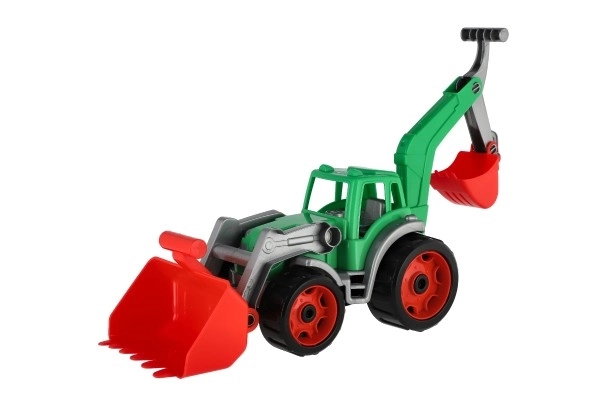 Traktor z žlico in bagrom
