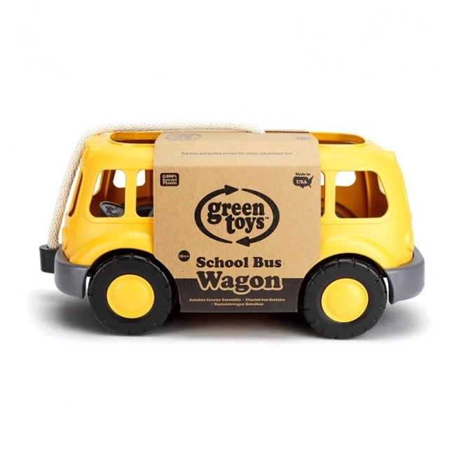 Green Toys vlečna šolski avtobus