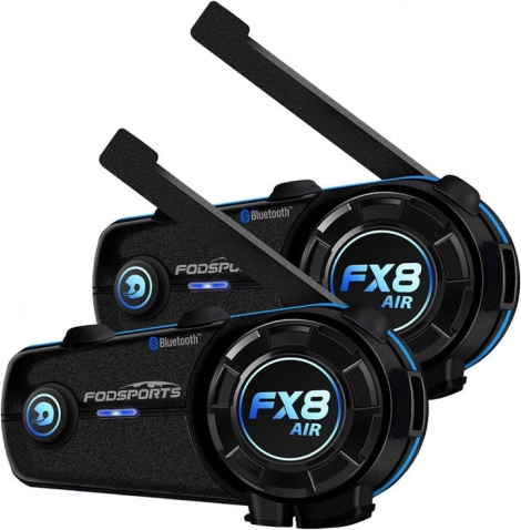 Interkom Fodsports FX8 Air za motocikle – dvojni paket