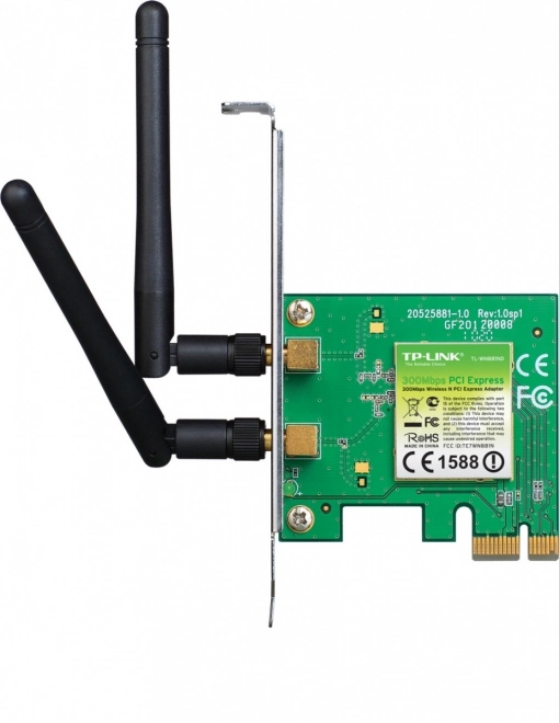 Brezžična kartica WiFi N300 PCI-E z dvema antenama