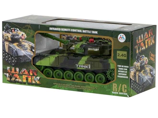 RC tank na daljinsko upravljanje 2,4 GHz gozdna kamuflaža