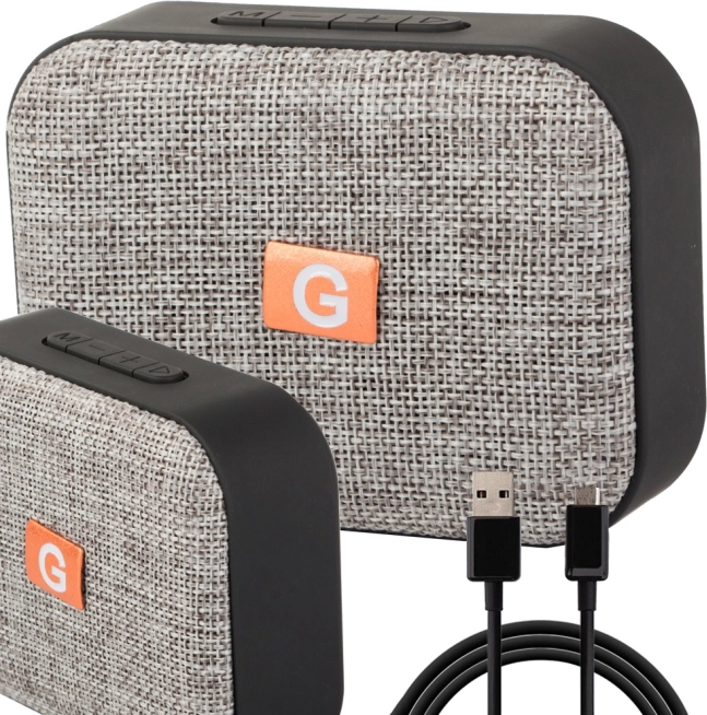 Bluetooth mini zvočnik s FM radiem, USB in microSD – Siva