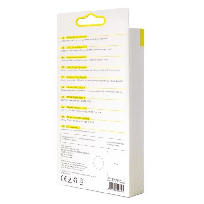 Baseus Cafule USB Lightning kabel 2A 3m (Črna Siva)