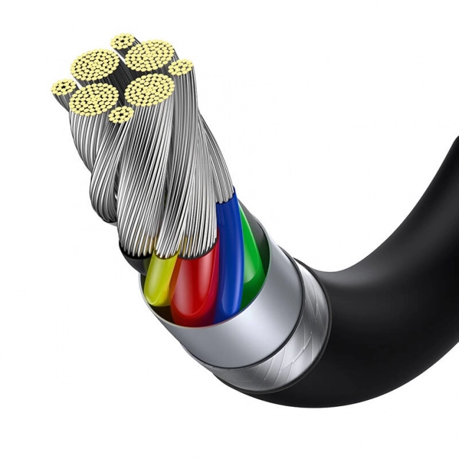 Kabel Baseus iz serije Superior, USB-C na USB-C, 100W, 2m (črn)