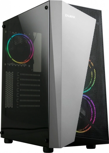 Računalniško ohišje S4 Plus ATX Mid Tower z RGB ventilatorji