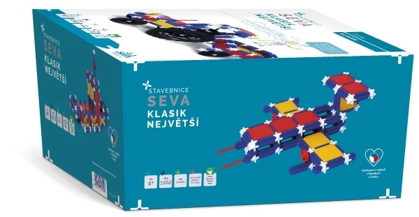 Gradbeni komplet SEVA KLASIK – Največji, 1162 delov