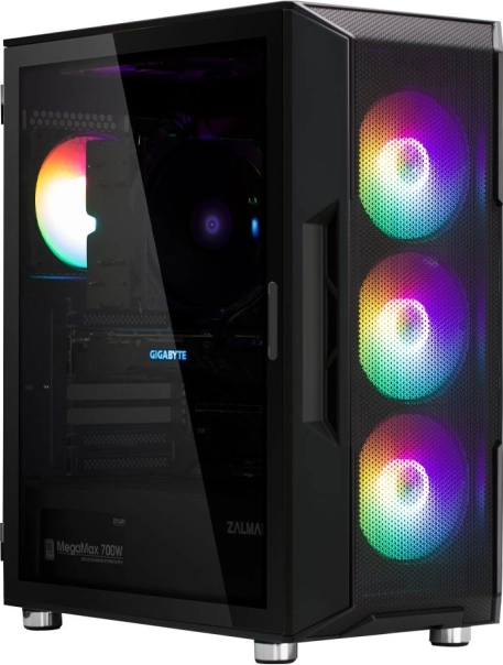 Računalniško ohišje I3 Neo ATX Mid Tower RGB, črno