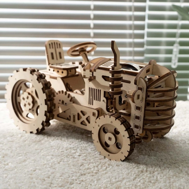 RoboTime 3D lesena mehanična sestavljanka Traktor