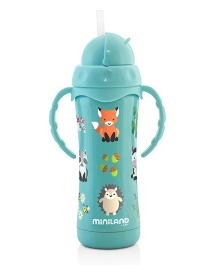Termo bidon s slamico - jeklen, 240 ml