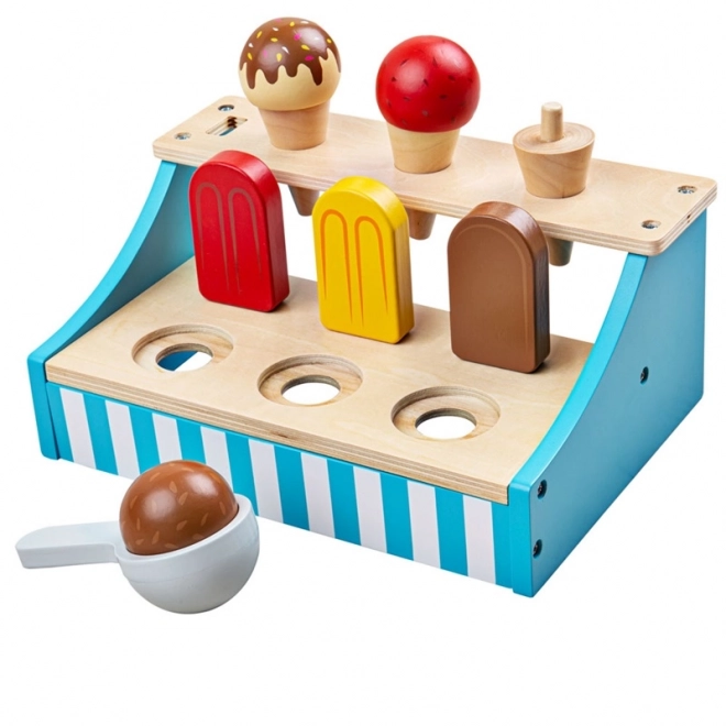 Leseni stojalo za sladoled Bigjigs Toys
