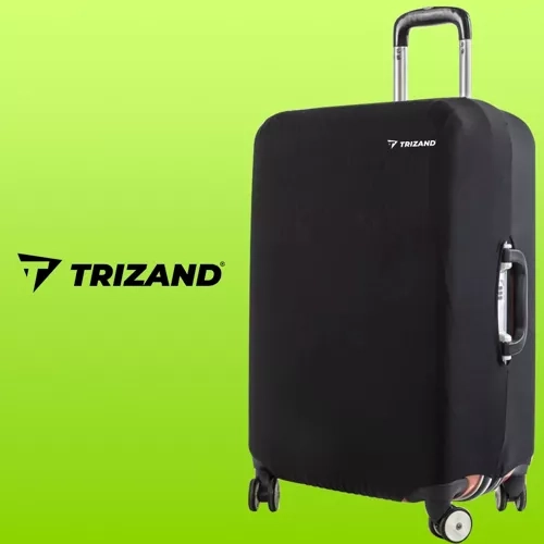 Trizand 23839 Pokrivalo za potovalni kovček M 62 x 43 x 27 cm črno