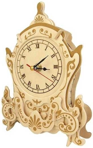 Woodcraft lesene 3D puzzle ure škrat