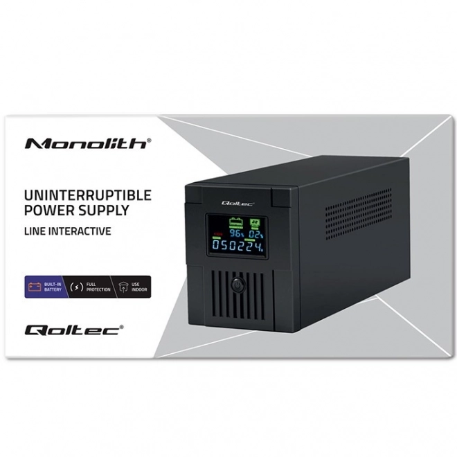 Rezervno napajanje Qoltec UPS 2000VA 1200W z LCD in USB