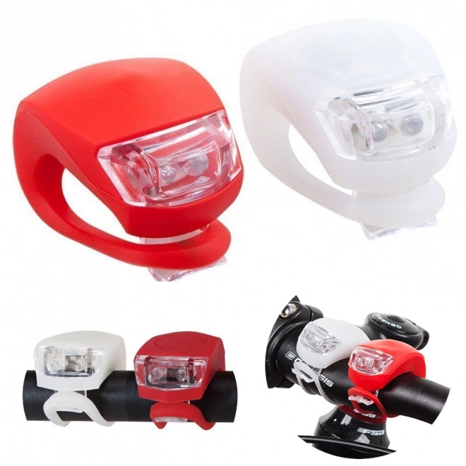Silikonske luči za kolo - Sprednji in zadnji LED set