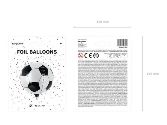 Foliov balon Nogometna žoga 40 cm