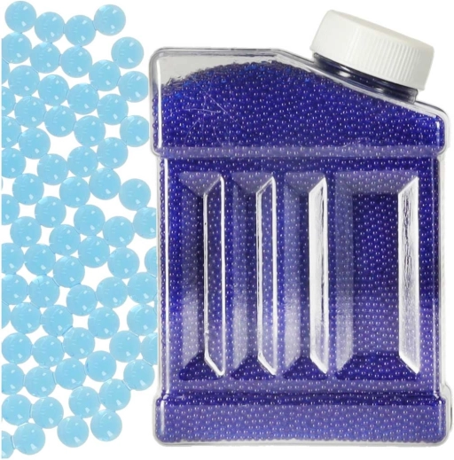 Hidrogelne vodne kroglice za pištole in za rastline 250 g 50.000 kos 7–8 mm – Modra