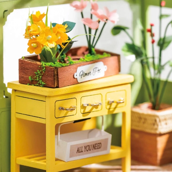Pomladne Rože - DIY Miniaturna Hiša za Lutke