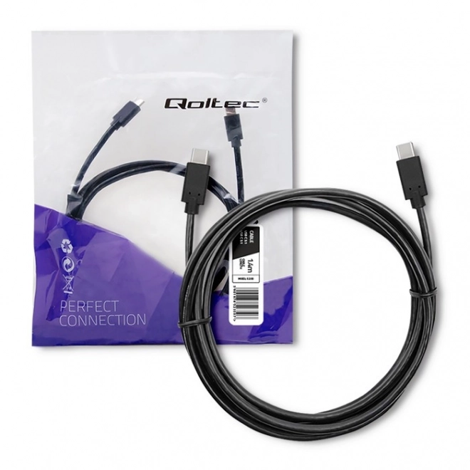 USB 3.1 kabel tipa C obojestranski 1.4m črn