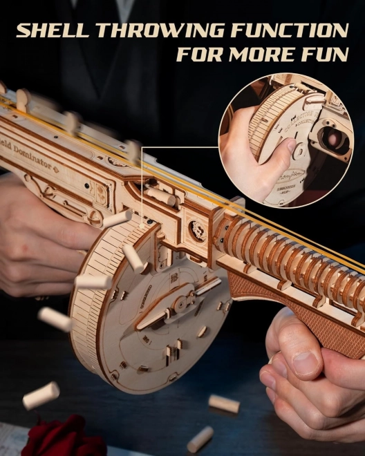 RoboTime 3D Lesena mehanska sestavljanka Thompson