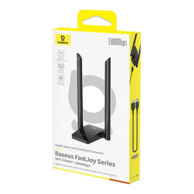 WiFi adapter Baseus FastJoy 1800 Mbps črn