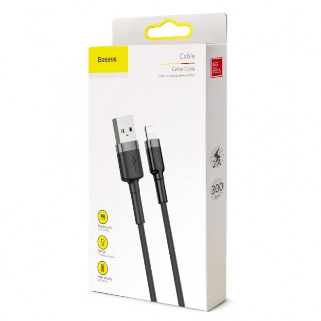 Baseus Cafule USB Lightning kabel 2A 3m (Črna Siva)