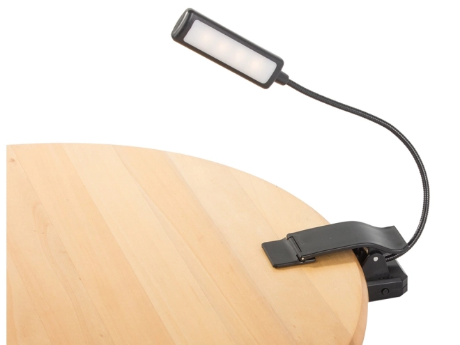 LED nočna svetilka s sponko za branje