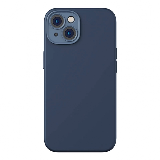 Magnetno ohišje in komplet kaljenega stekla za iPhone 14 Plus - Baseus Liquid Silica modra